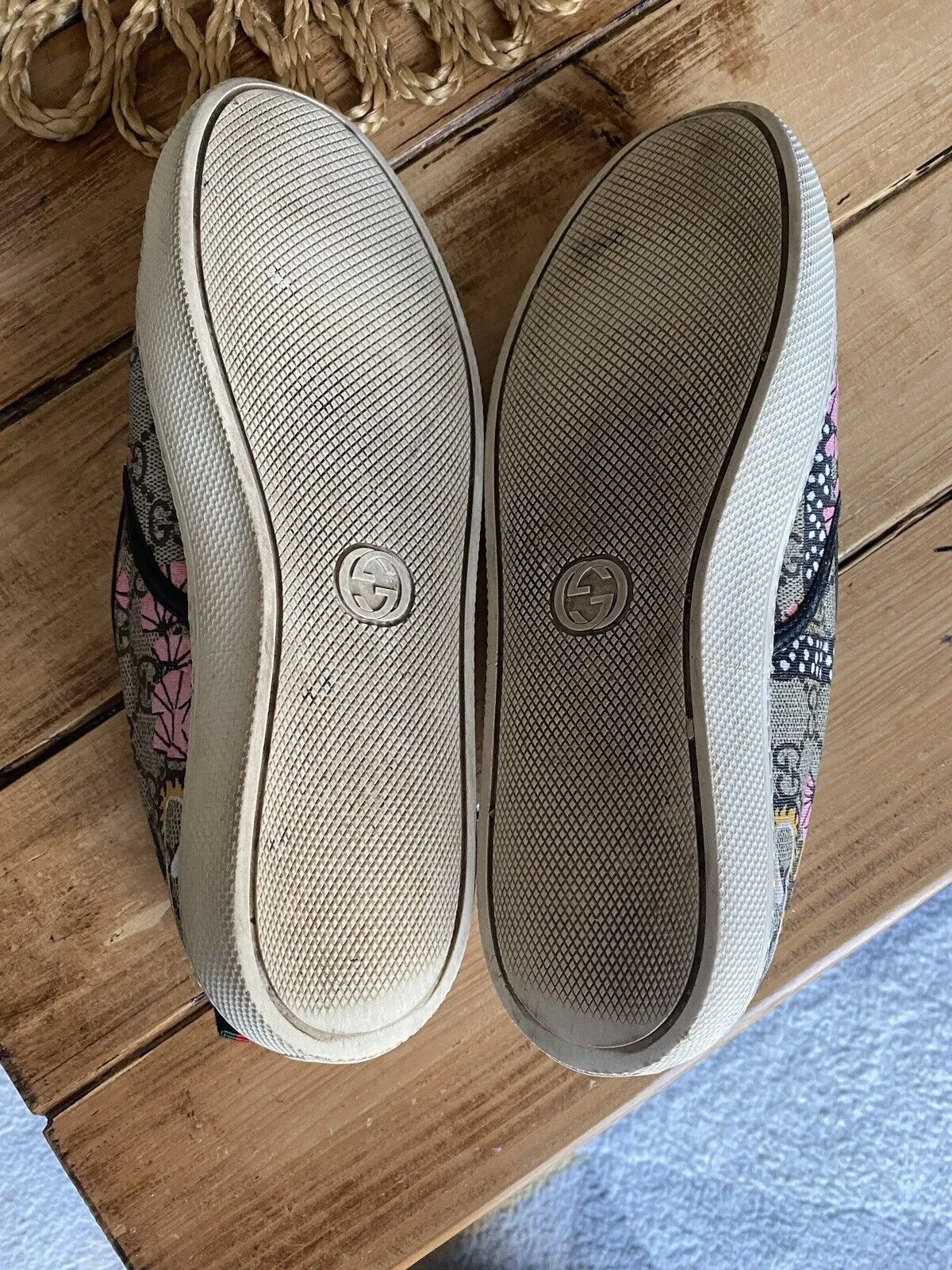 Gucci multicoloured bengal tiger slip on sneakers size UK6.5/US8.5