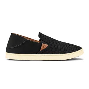 OluKai Women's Pehuea Slip Ons- Black